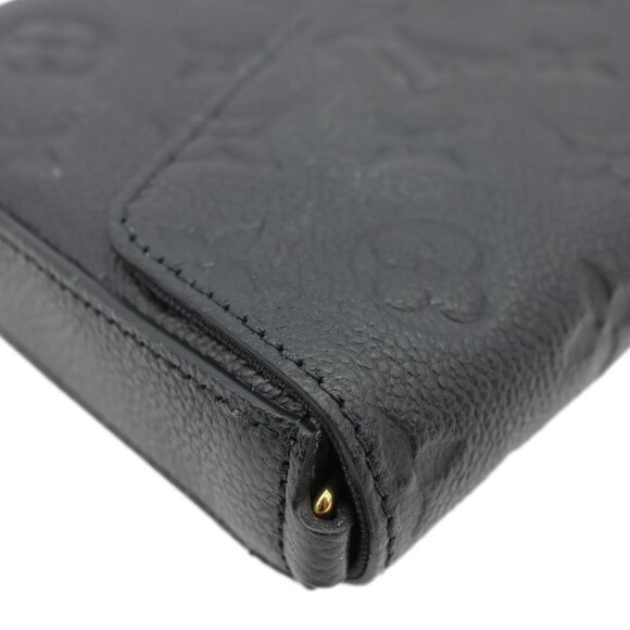 Louis Vuitton Felicie Pochette Monogram Empreinte Crossbody Bag Black - Picture 6 of 14